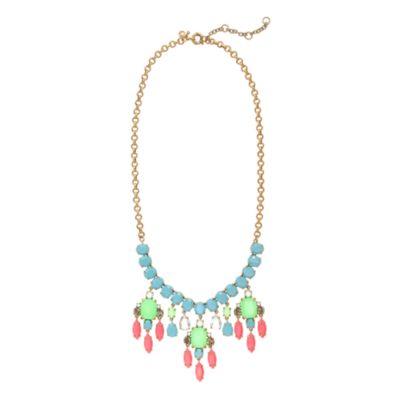 Color collage necklace