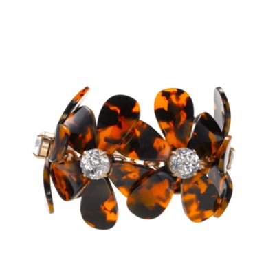 Tortoise flower bracelet