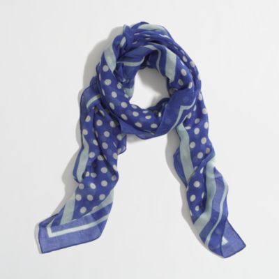 Factory printed square scarf