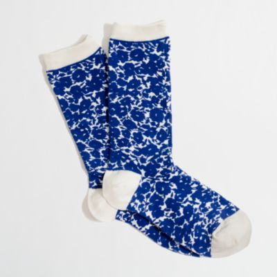 Factory floral trouser socks