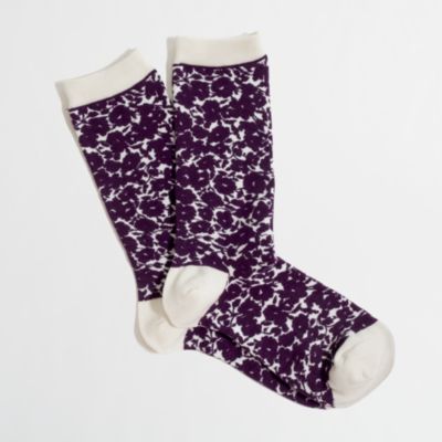 Factory floral trouser socks