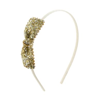 Girls' glitter bow headband