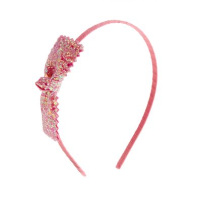 Girls' glitter bow headband