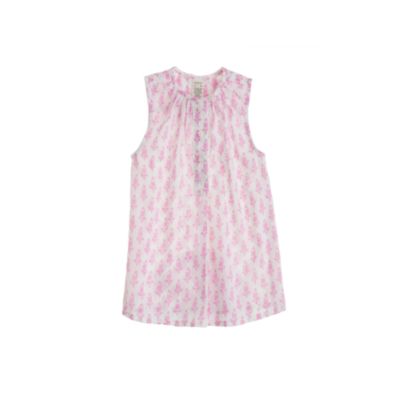 Baby tunic in thistle print