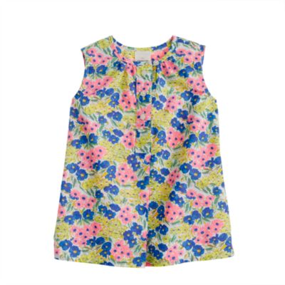 Baby tunic in garden floral