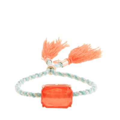Girls' tassel friendship bracelet with milky stone