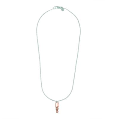 Girls' stone tower pendant necklace