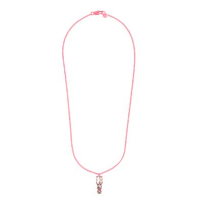 Girls' stone tower pendant necklace