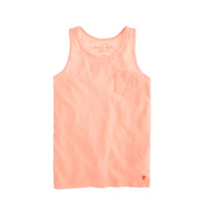 Girls' racerback tank in neon