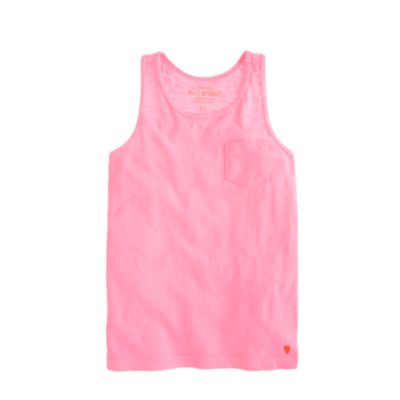 Girls' racerback tank in neon