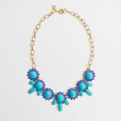 Factory crystal petal necklace
