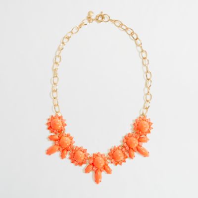 Factory crystal petal necklace