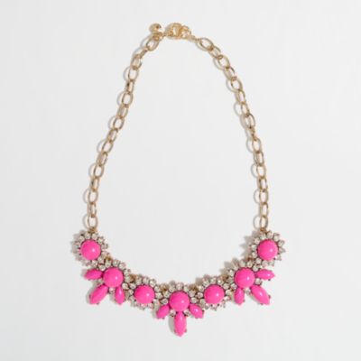 Factory crystal petal necklace
