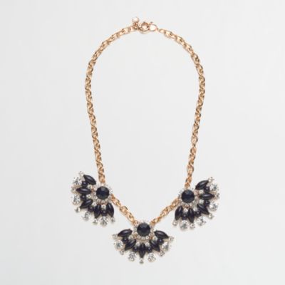 Factory stone fan necklace
