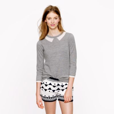 J crew peter pan collar clearance sweater