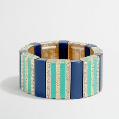 Factory crystal stripe bracelet