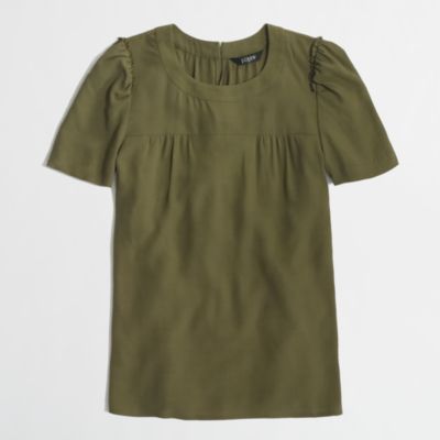 Factory draped gathered top