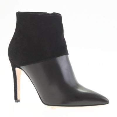 Collection leather and suede ankle boots