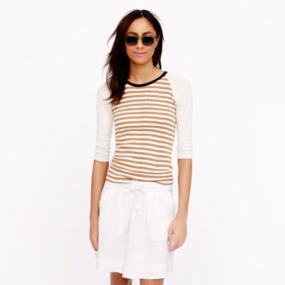 Edith A. Miller&trade; two-stripe baseball tee
