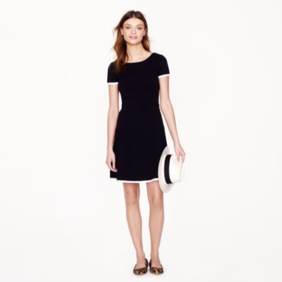 Tipped gamine dress