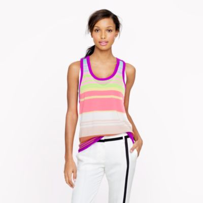The Elder Statesman&reg; for J.Crew cashmere ultra-stripe tank