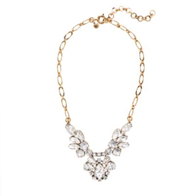 Crystal feather necklace