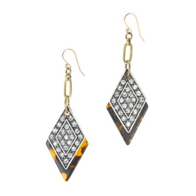 Lulu Frost for J.Crew crystal kite earrings