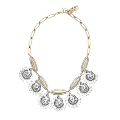 Lulu Frost for J.Crew swirling wave necklace