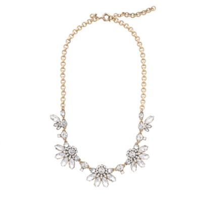 Translucent flower necklace
