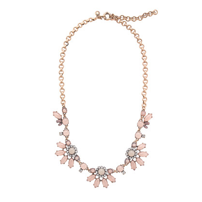Translucent flower necklace
