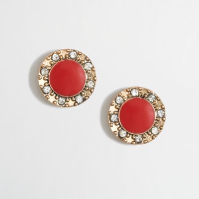 Factory crystal circle studs