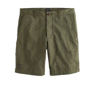 Military tent tarp short