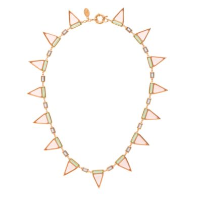 Jennifer Meyer for J.Crew Sarah tricolor triangle necklace