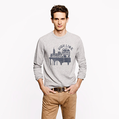 J.Crew for High Line New York Central sweatshirt