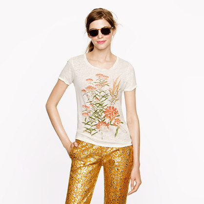 J.Crew for High Line butterfly weed tee