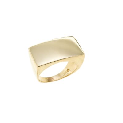 Jessica Biales block signet ring