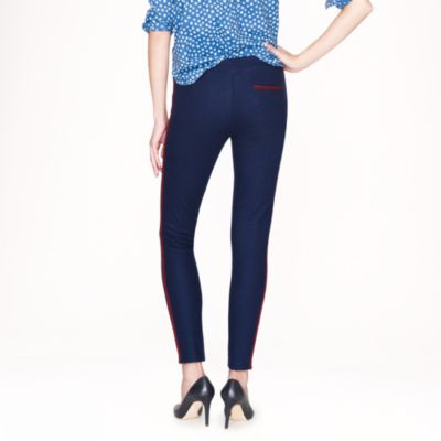 Wool racing-stripe track pant