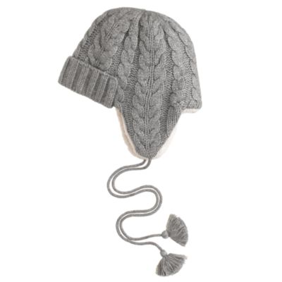 Cable-Knit Trapper Hat