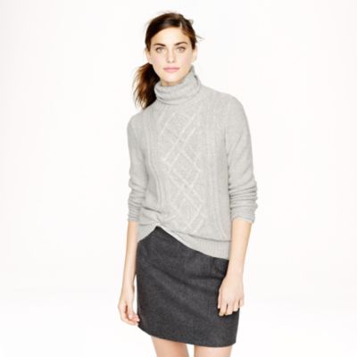 Cambridge cable turtleneck sweater