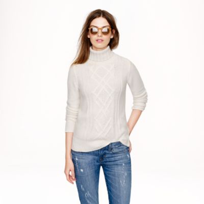 Cambridge cable turtleneck sweater