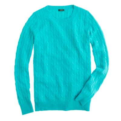 Cambridge cable crewneck sweater