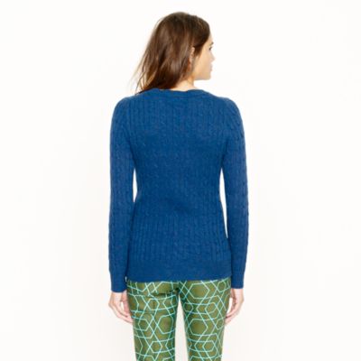 Cambridge cable crewneck sweater