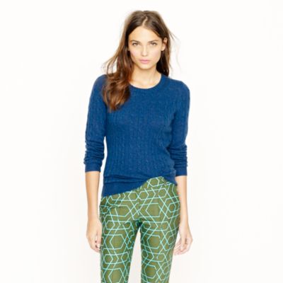 Cambridge cable crewneck sweater