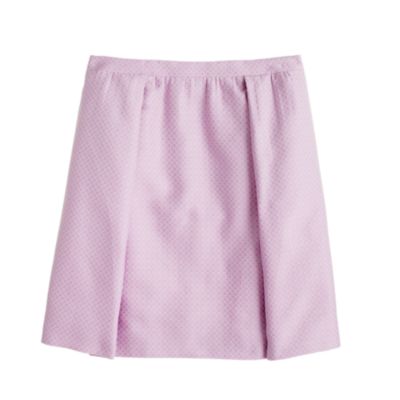 Collection box-pleated skirt in circle jacquard