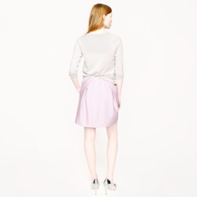 Collection box-pleated skirt in circle jacquard