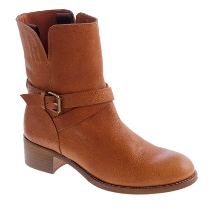 Ryder short leather buckle boots