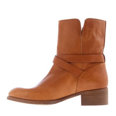 Ryder short leather buckle boots