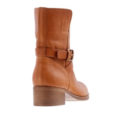 Ryder short leather buckle boots