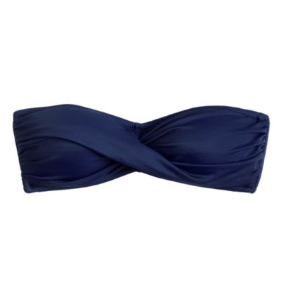 D-cup twist-front bandeau top