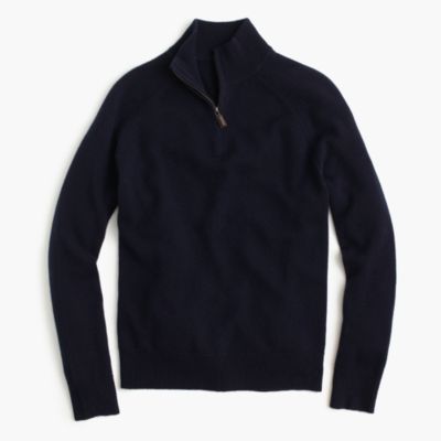 Cashmere half-zip sweater
